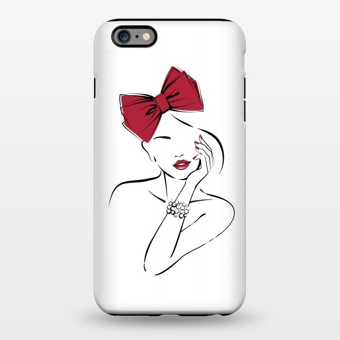 iPhone 6/6s plus StrongFit Girl with a bow portrait by Martina