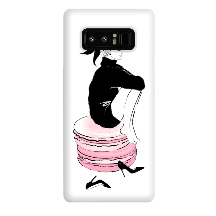 Galaxy Note 8 StrongFit Elegant Macaron Girl by Martina