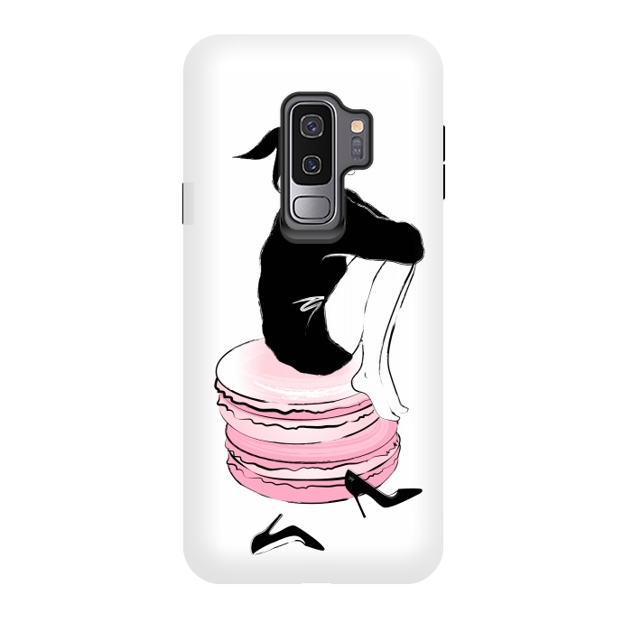 Galaxy S9 plus StrongFit Elegant Macaron Girl by Martina