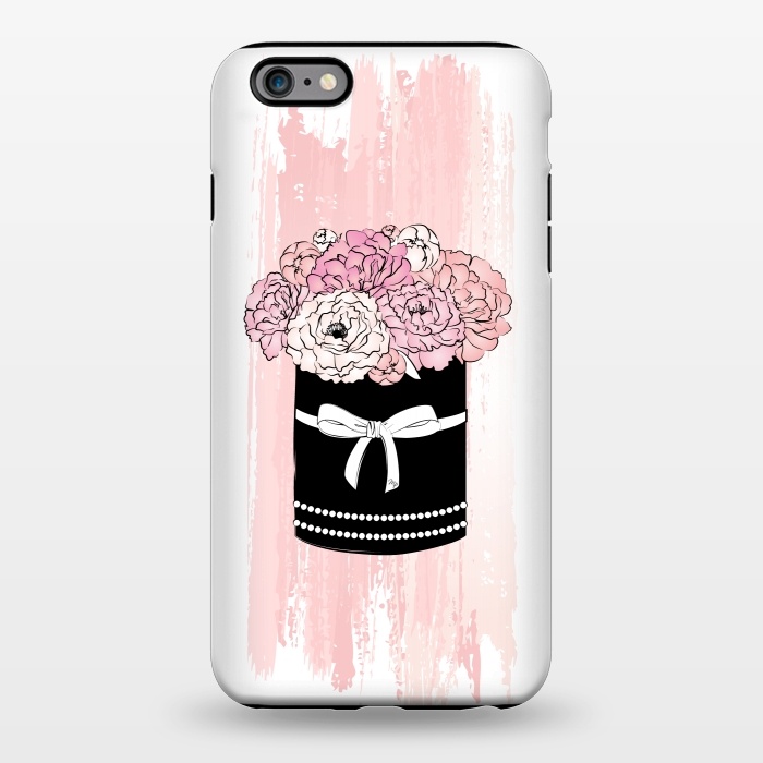 iPhone 6/6s plus StrongFit Flower Box with pink Peonies by Martina
