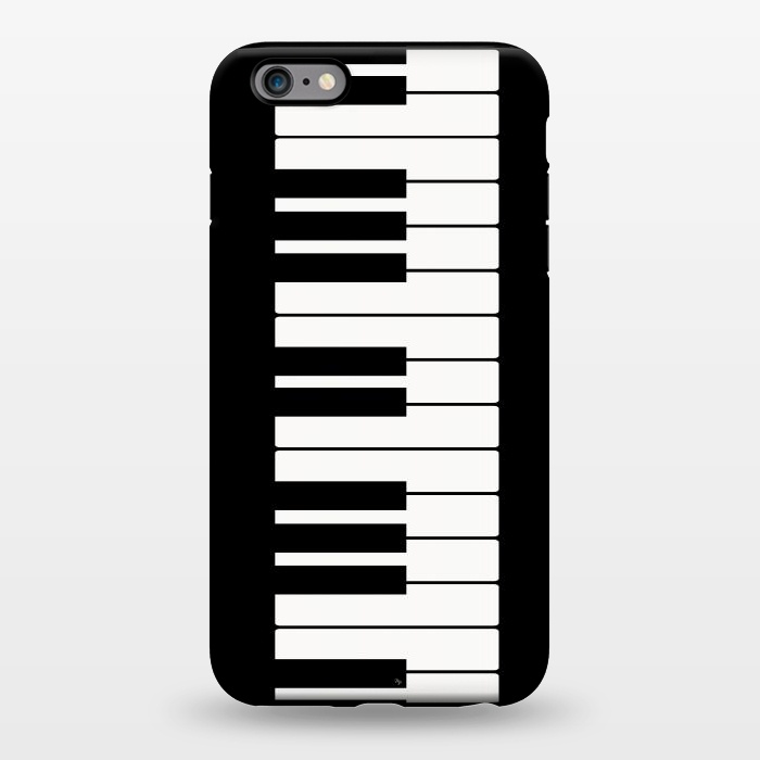 iPhone 6/6s plus StrongFit Black and white piano keys music instrument by Martina