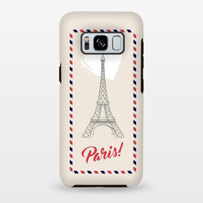 Galaxy S8 plus StrongFit Vintage envelope Eiffel Tower in Paris by Martina