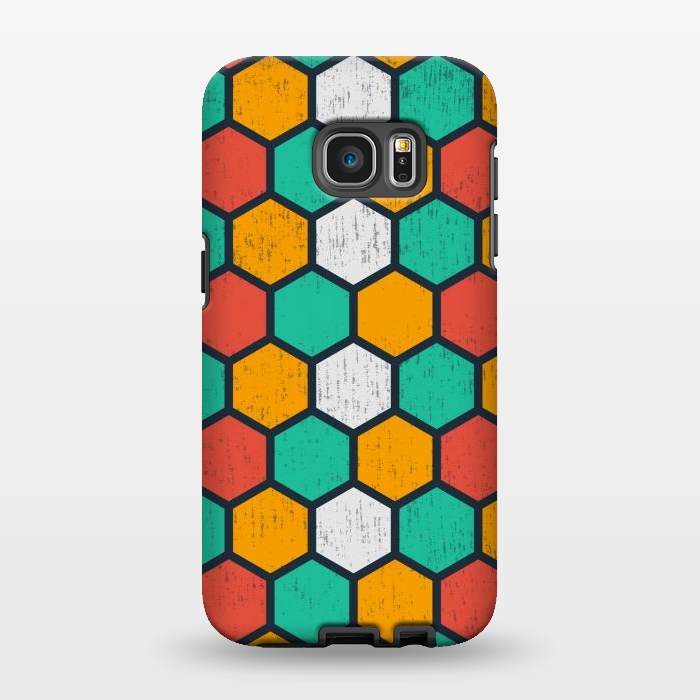 Galaxy S7 EDGE StrongFit hexagonal tiles by TMSarts
