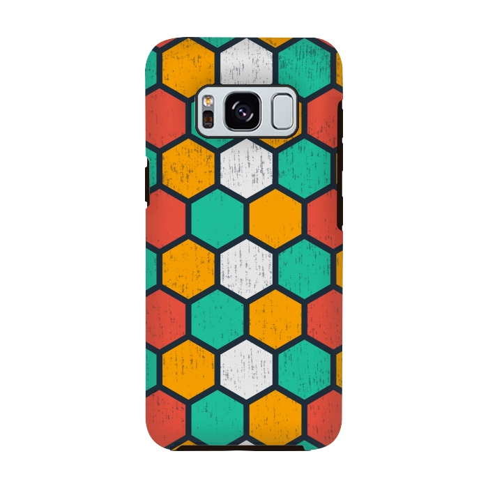 Galaxy S8 StrongFit hexagonal tiles by TMSarts