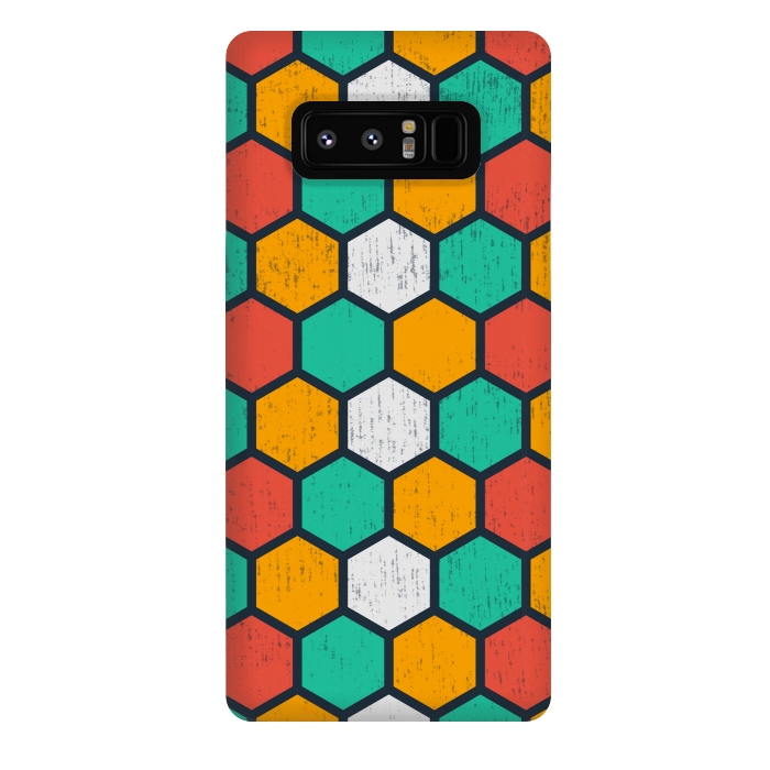 Galaxy Note 8 StrongFit hexagonal tiles by TMSarts