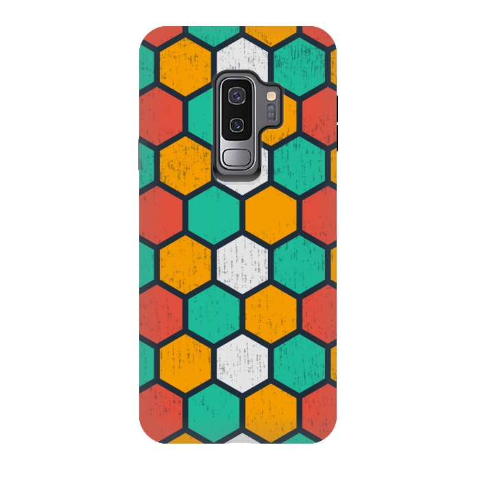 Galaxy S9 plus StrongFit hexagonal tiles by TMSarts