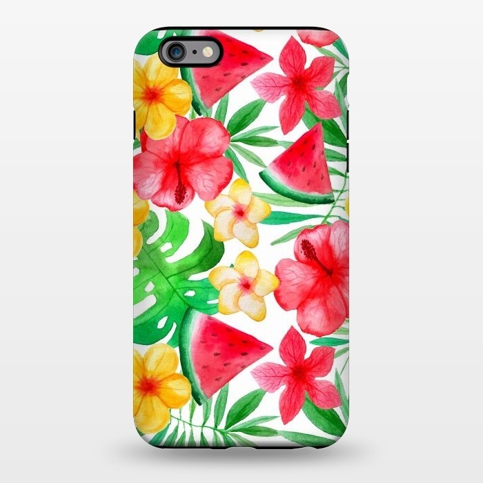 iPhone 6/6s plus StrongFit Aloha Tropical Hibiscus and Melon Pattern by  Utart