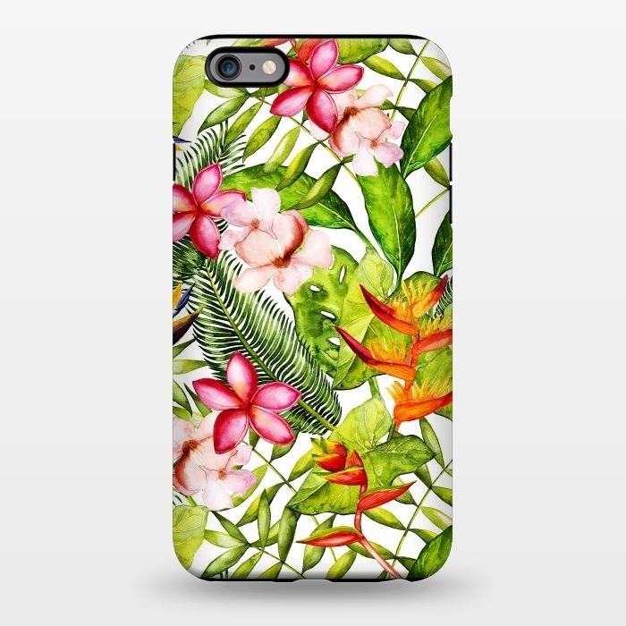 iPhone 6/6s plus StrongFit Aloha Tropical Flower Jungle Pattern by  Utart