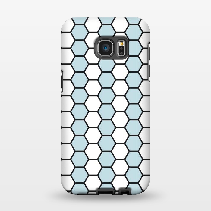 Galaxy S7 EDGE StrongFit Honeycomb Mosaic  by TMSarts