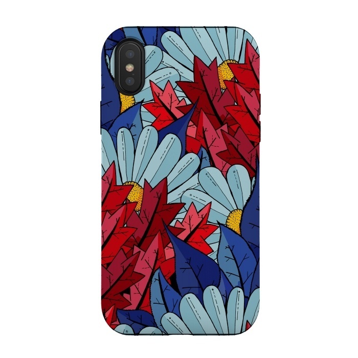 iPhone Xs / X StrongFit The flowers and the leaves by Steve Wade (Swade)