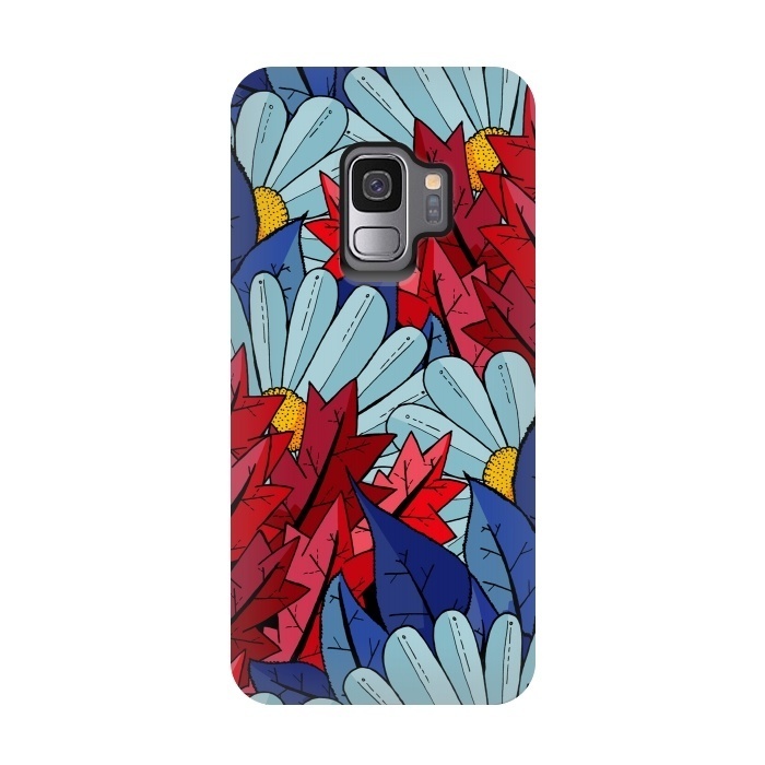 Galaxy S9 StrongFit The flowers and the leaves by Steve Wade (Swade)