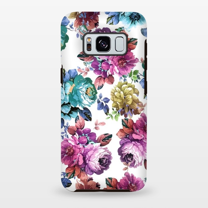 Galaxy S8 plus StrongFit Fluorescent Roses by Creativeaxle