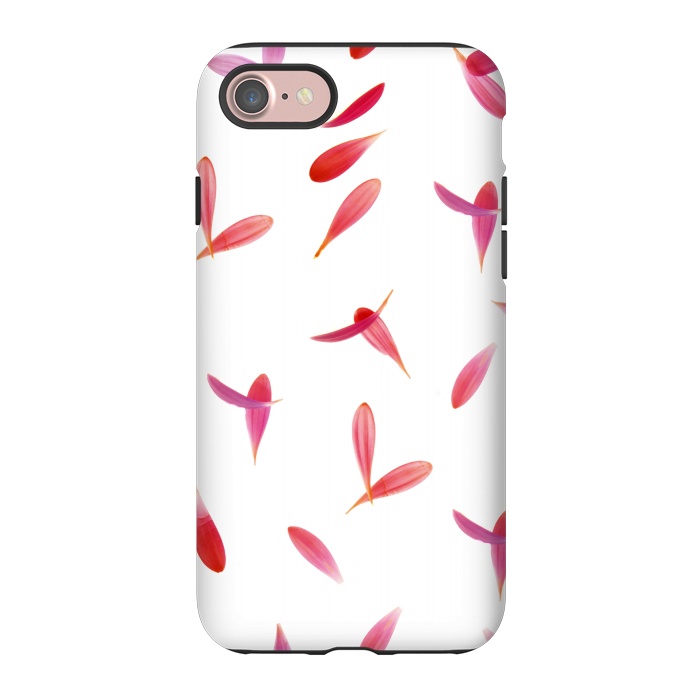 iPhone 7 StrongFit Red Rose Leaves by Creativeaxle