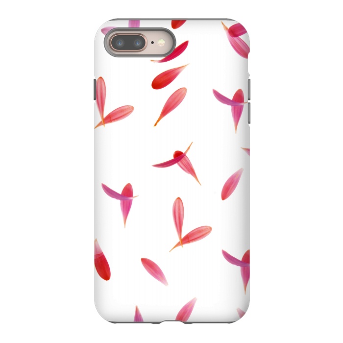 iPhone 7 plus StrongFit Red Rose Leaves by Creativeaxle