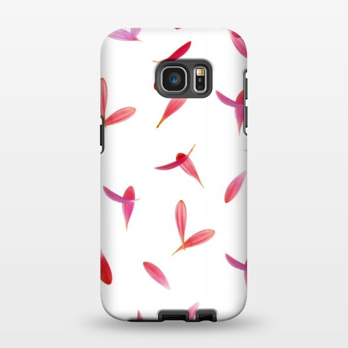 Galaxy S7 EDGE StrongFit Red Rose Leaves by Creativeaxle