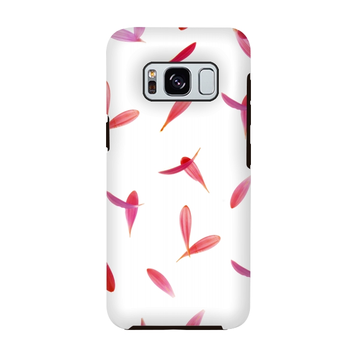 Galaxy S8 StrongFit Red Rose Leaves by Creativeaxle
