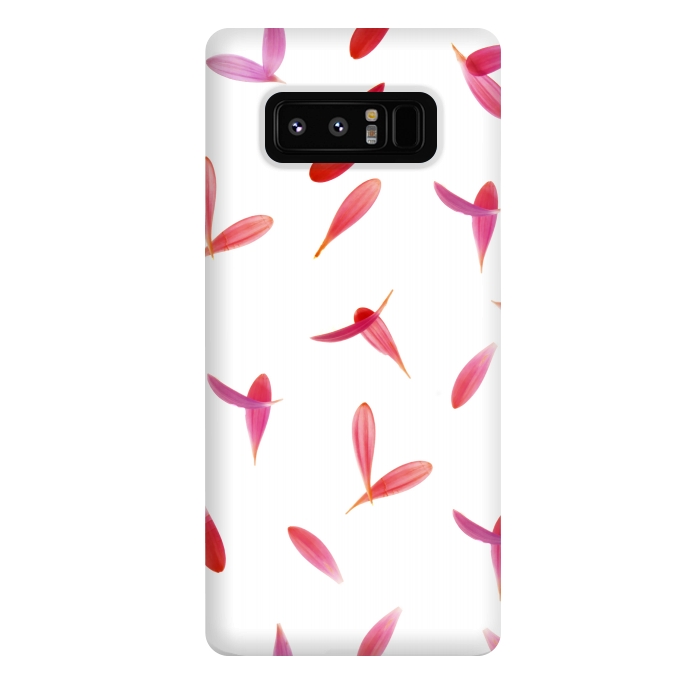 Galaxy Note 8 StrongFit Red Rose Leaves by Creativeaxle