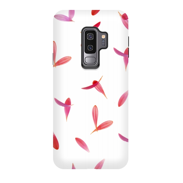 Galaxy S9 plus StrongFit Red Rose Leaves by Creativeaxle