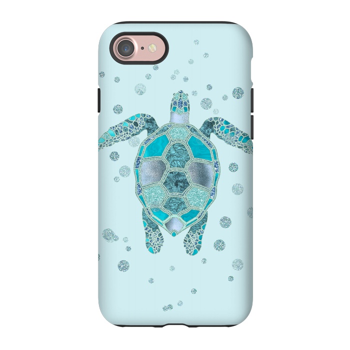 iPhone 7 StrongFit Underwater Glamour Turtle by Andrea Haase