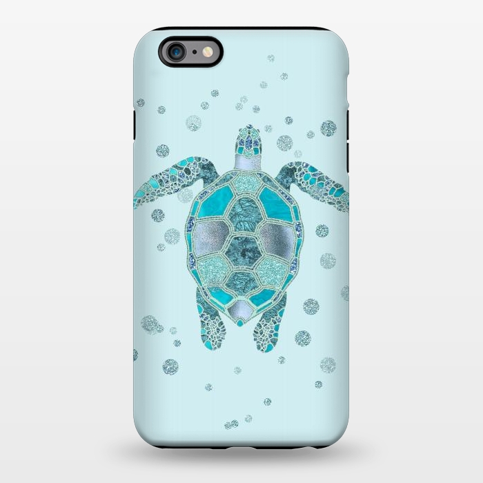 iPhone 6/6s plus StrongFit Underwater Glamour Turtle by Andrea Haase