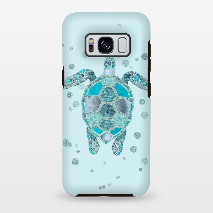 Galaxy S8 plus StrongFit Underwater Glamour Turtle by Andrea Haase