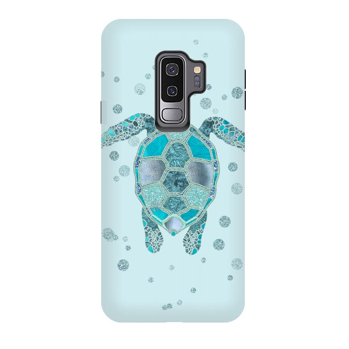 Galaxy S9 plus StrongFit Underwater Glamour Turtle by Andrea Haase