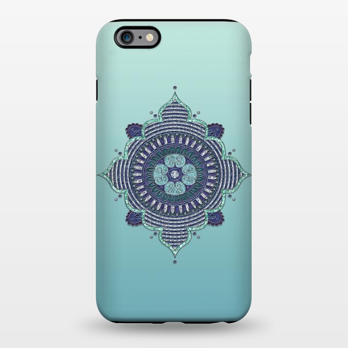 iPhone 6/6s plus StrongFit Precious Turquoise Mandala Ornament by Andrea Haase