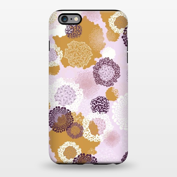 iPhone 6/6s plus StrongFit Doily Flowers on Pink by Paula Ohreen