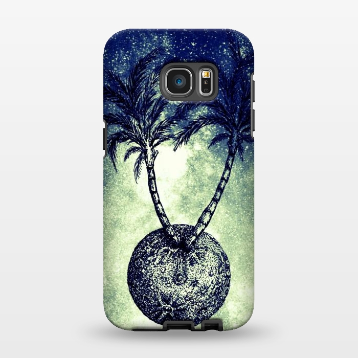 Galaxy S7 EDGE StrongFit Paradise is on the Moon by Gringoface Designs
