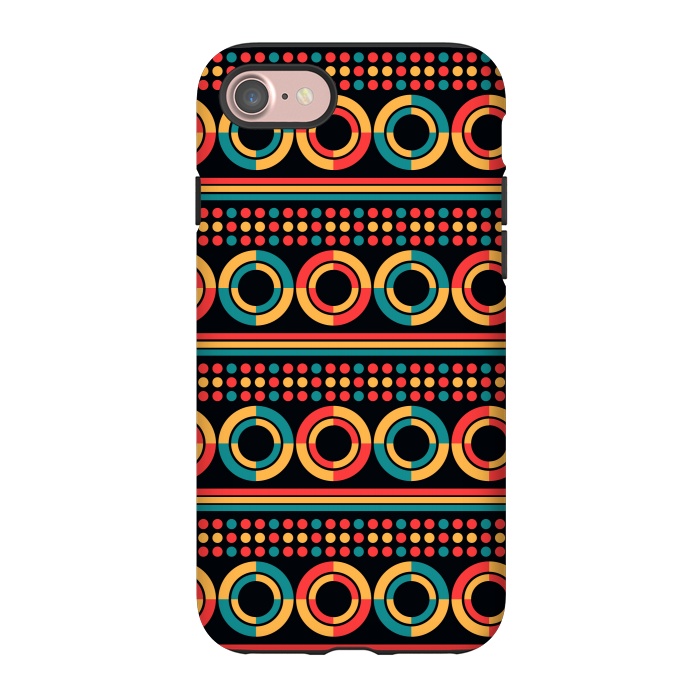 iPhone 7 StrongFit Multicolored Circles by TMSarts