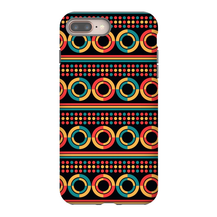 iPhone 7 plus StrongFit Multicolored Circles by TMSarts