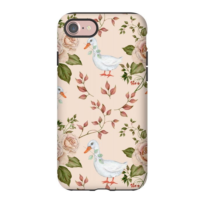 iPhone 7 StrongFit Goose in Rose Garden by Creativeaxle
