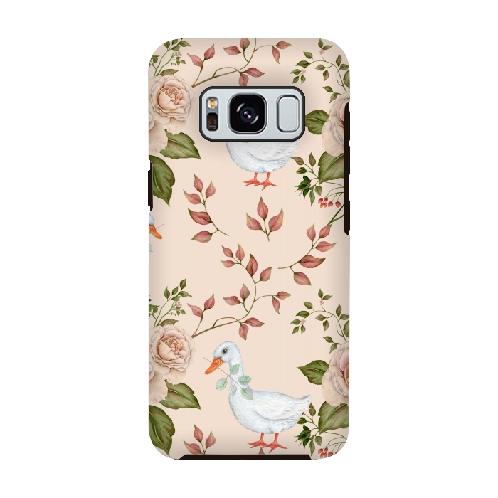 Galaxy S8 StrongFit Goose in Rose Garden by Creativeaxle