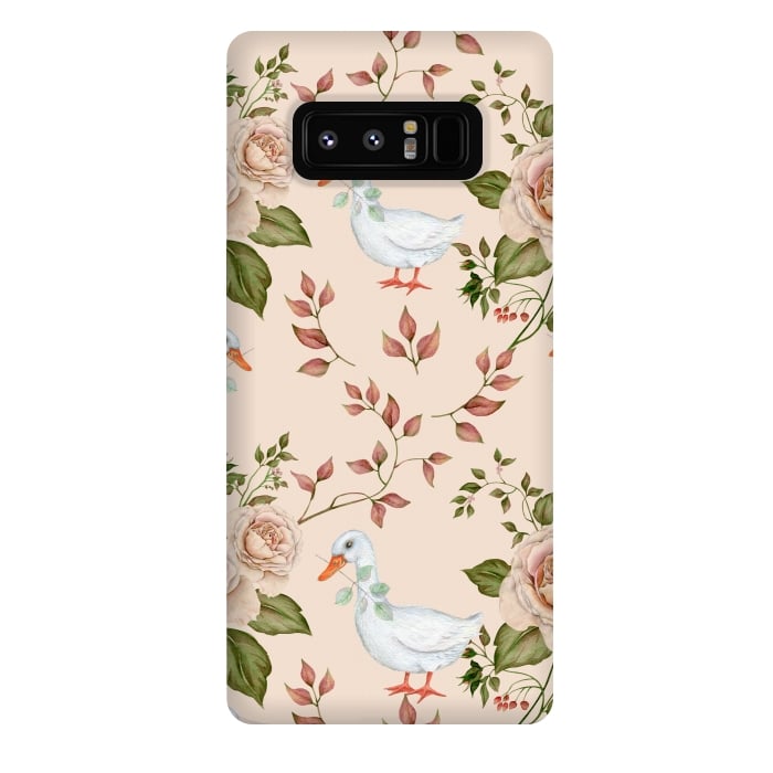 Galaxy Note 8 StrongFit Goose in Rose Garden by Creativeaxle
