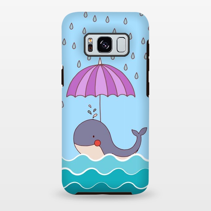 Galaxy S8 plus StrongFit Swimming Whale by Creativeaxle