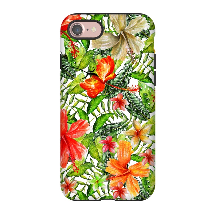 iPhone 7 StrongFit Hibiscus Pattern by  Utart