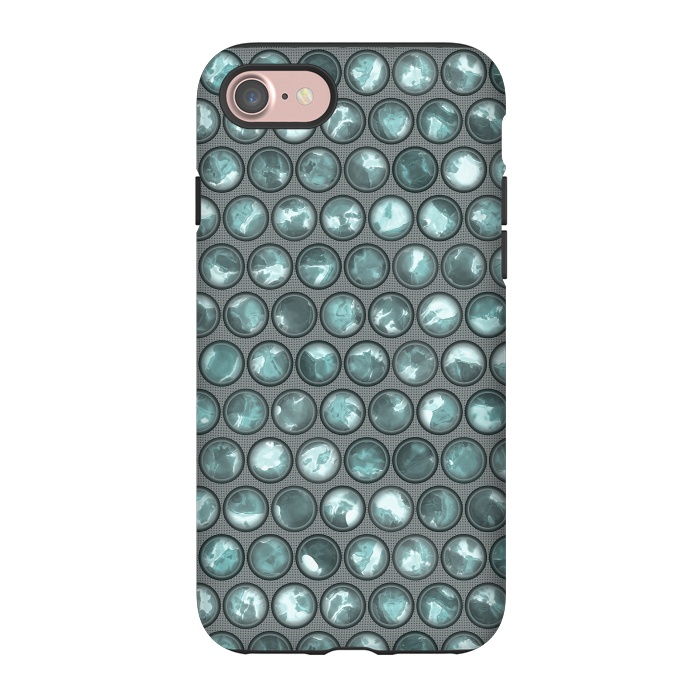 iPhone 7 StrongFit Green Glass Bead Pattern by Andrea Haase