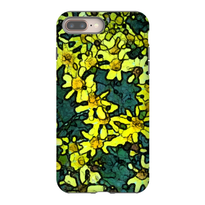 iPhone 7 plus StrongFit Yellow Daisies by Majoih