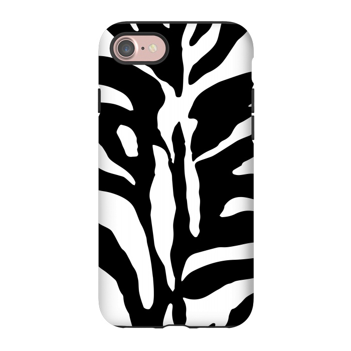 iPhone 7 StrongFit Black And White Zebra Print 2 by Andrea Haase