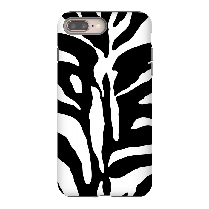 iPhone 7 plus StrongFit Black And White Zebra Print 2 by Andrea Haase