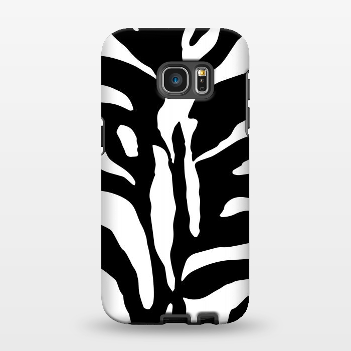 Galaxy S7 EDGE StrongFit Black And White Zebra Print 2 by Andrea Haase