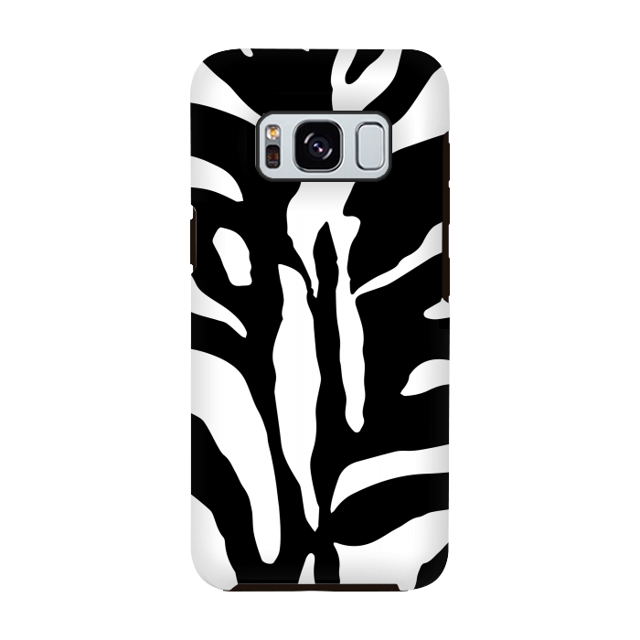 Galaxy S8 StrongFit Black And White Zebra Print 2 by Andrea Haase