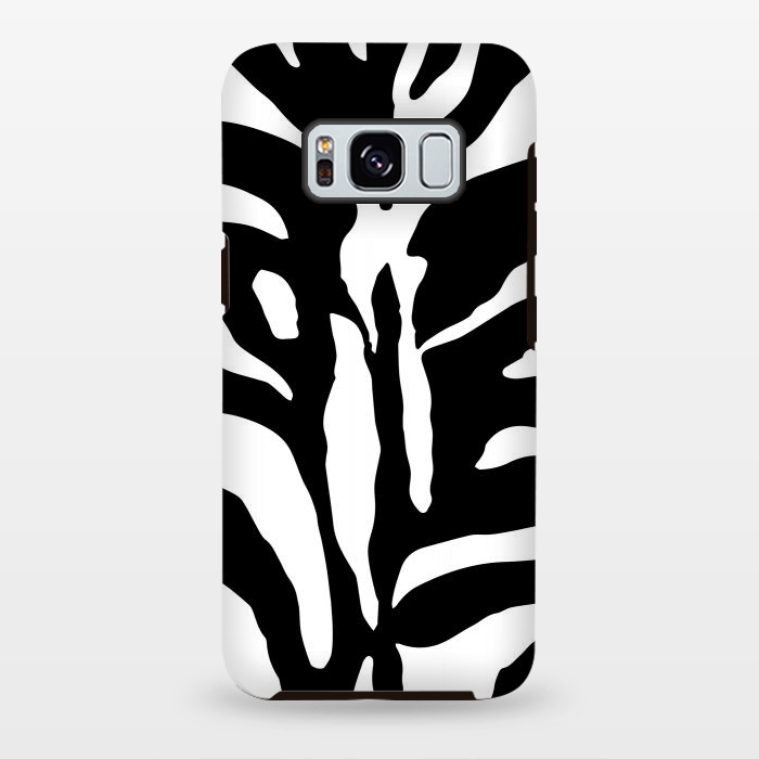 Galaxy S8 plus StrongFit Black And White Zebra Print 2 by Andrea Haase