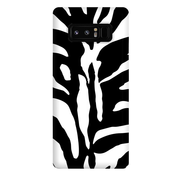 Galaxy Note 8 StrongFit Black And White Zebra Print 2 by Andrea Haase