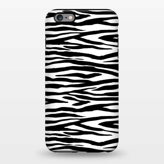 iPhone 6/6s plus StrongFit Zebra Stripes Black And White 2 by Andrea Haase