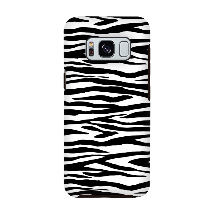 Galaxy S8 StrongFit Zebra Stripes Black And White 2 by Andrea Haase
