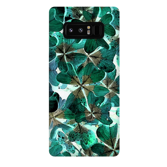 Galaxy Note 8 StrongFit Lucky Leaves v1 by Creativeaxle