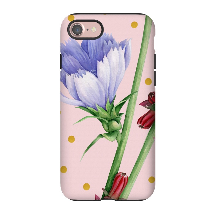 iPhone 7 StrongFit Purple Chicory by Creativeaxle