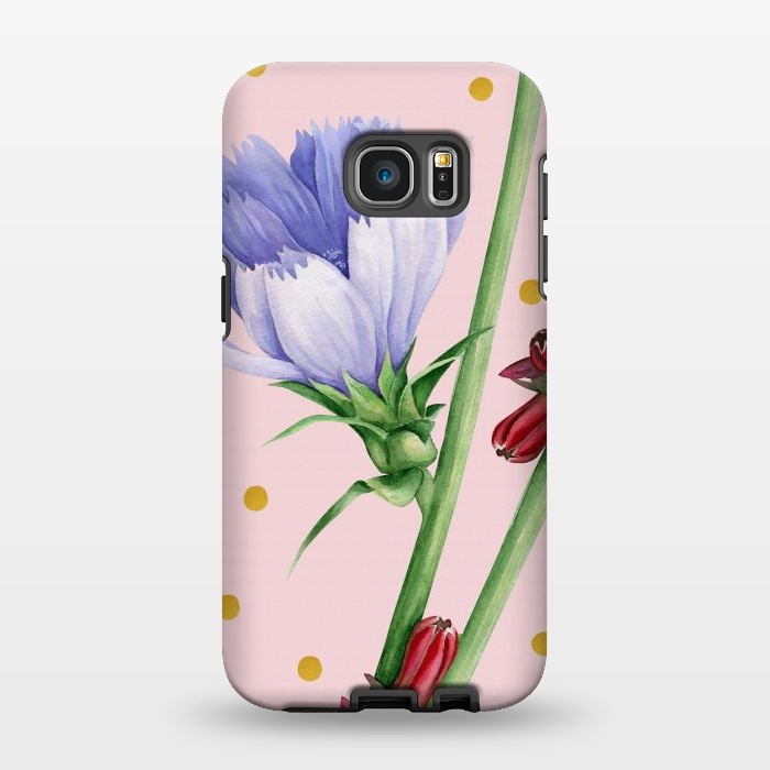 Galaxy S7 EDGE StrongFit Purple Chicory by Creativeaxle