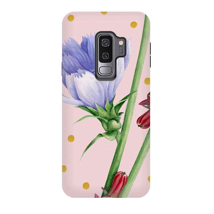 Galaxy S9 plus StrongFit Purple Chicory by Creativeaxle